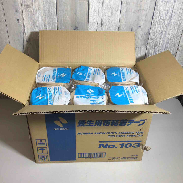 【未使用品】 ニチバン 養生用布粘着テープ No.103 60巻 25mm×25mm NICHIBAN 【戸田店】