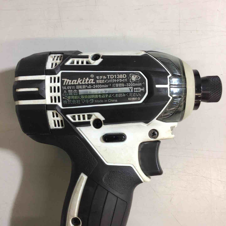 【中古品】★マキタ(makita) 14.4V コードレスインパクトドライバー TD138DZW【戸田店】