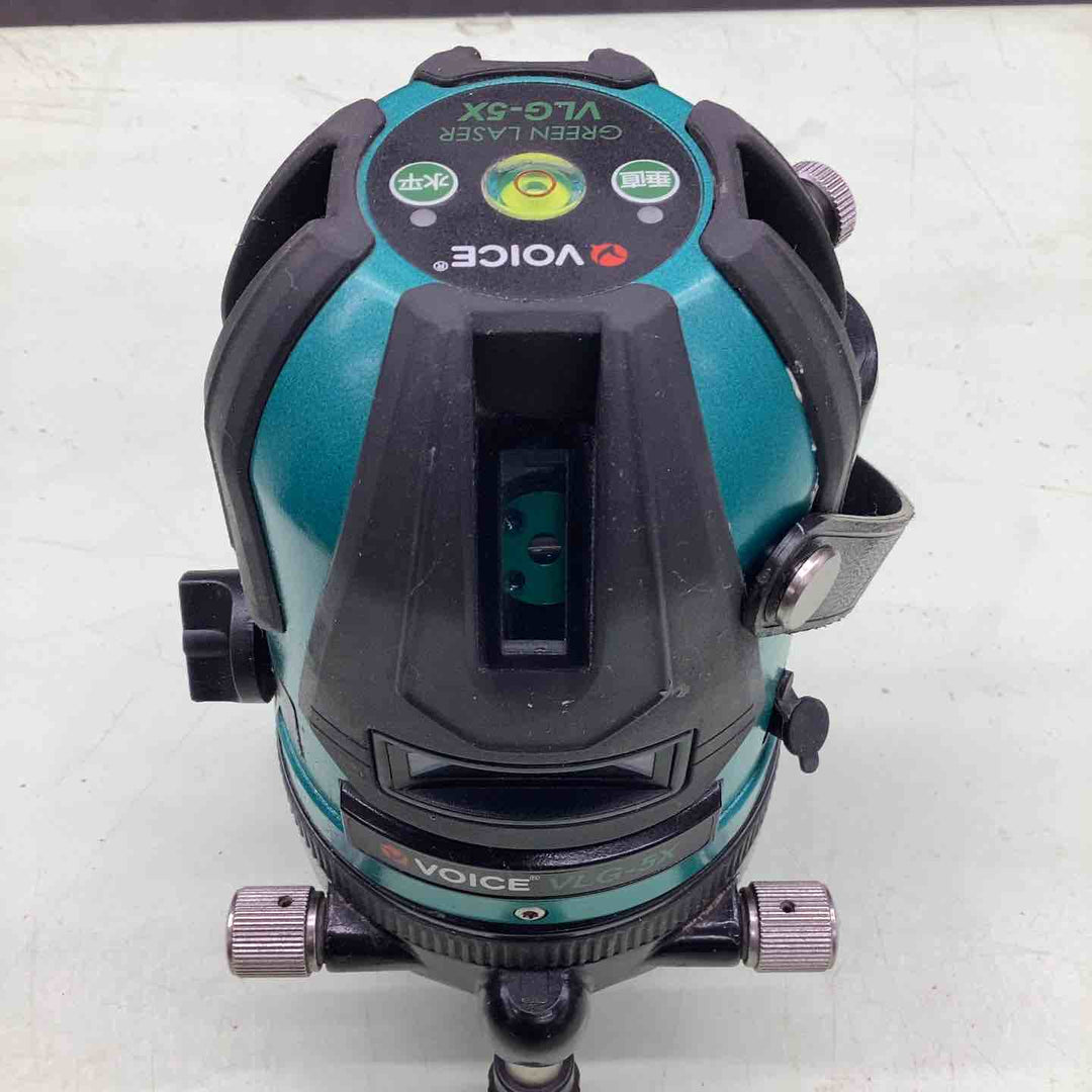 ◇VOICE レーザー墨出し器 5ライングリーンレーザー 矩十字・横 VLG-5X【越谷店】