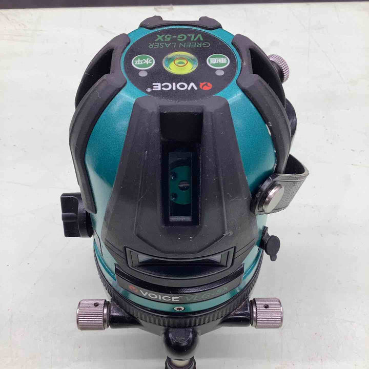 ◇VOICE レーザー墨出し器 5ライングリーンレーザー 矩十字・横 VLG-5X【越谷店】