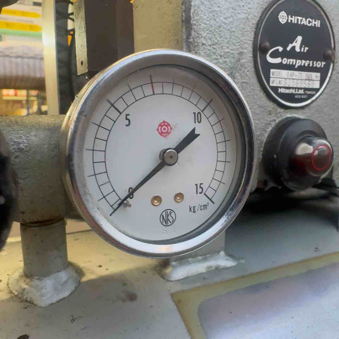 【中古・店頭受取り限定】 日立 38Lベビコン エアコンプレッサー 0.4P-7T 動力/三相・200V 50Hz 【桶川店】