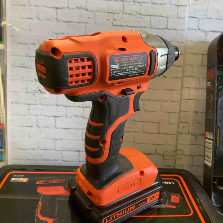ブラックアンドデッカー(BLACK+DECKER) 18Vインパクトドライバー・ドリルドライバー　BPCI18とBDCDD186K　【町田店】