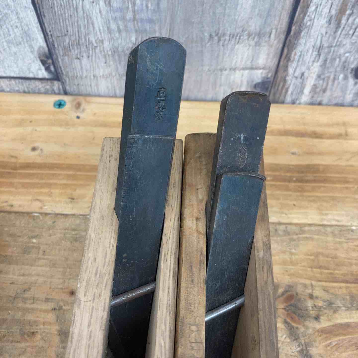 中古品】 越富士・直近作・安兵衛・義？ 鉋4個セット 鉋 かんな カンナ
