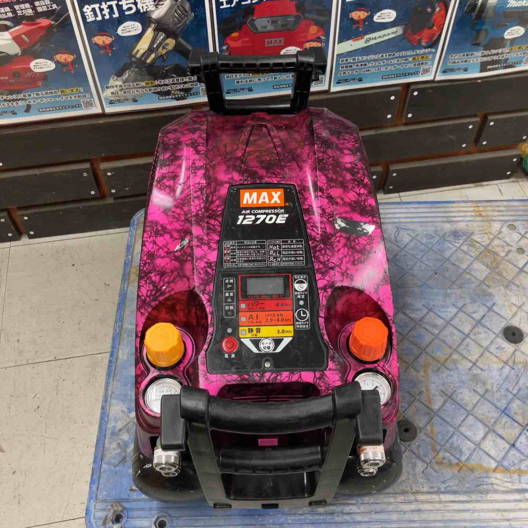 ★マックス(MAX) エアコンプレッサー AK-HL1270E_ガイアピンク【鴻巣店】