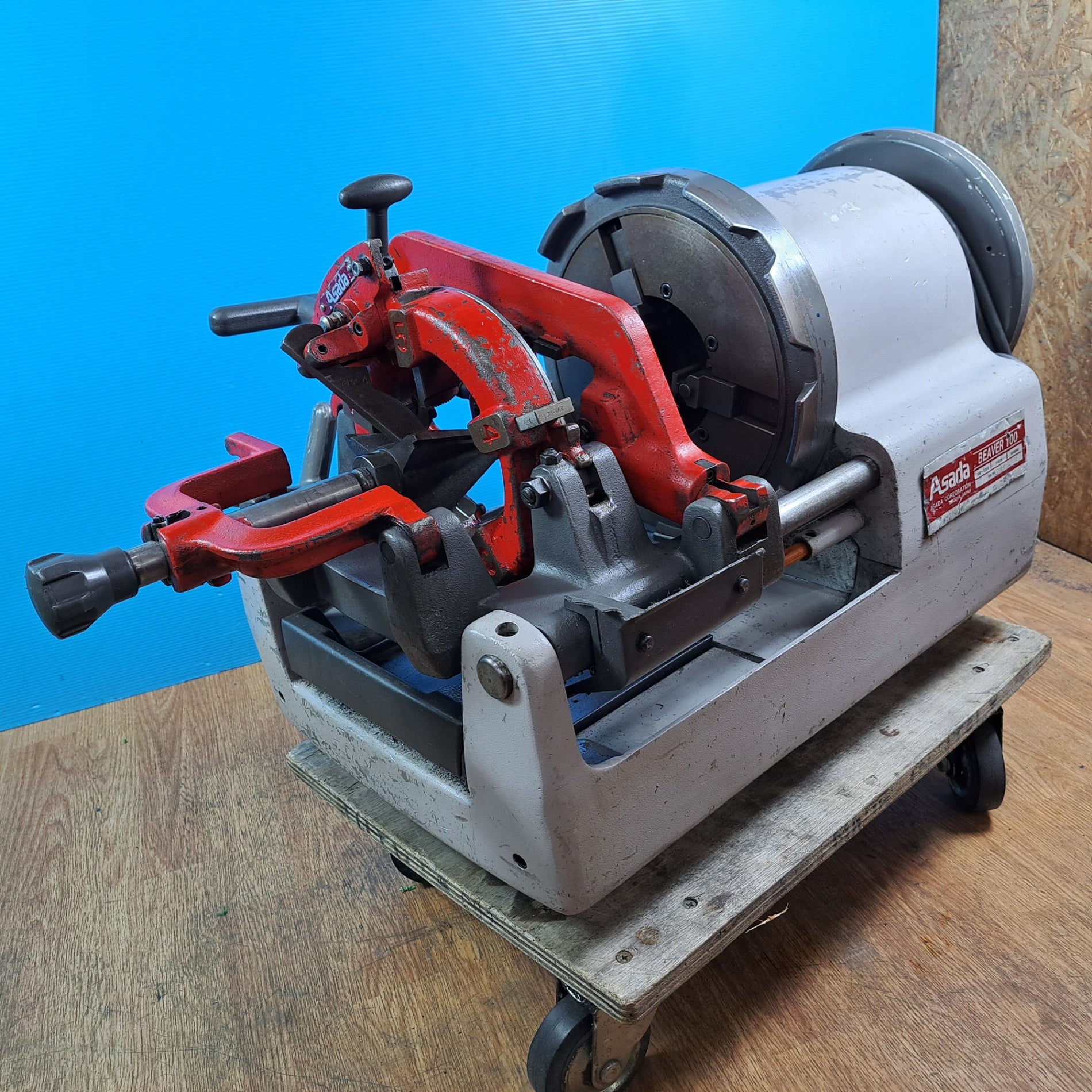 【中古】【動作OK】【店頭引取限定】Asadasada アサダ ネジ切り機 beaver80 77,000円（税込） 中古】【動作OK】【店頭引取限定】Asadasada アサダ ネジ切り機