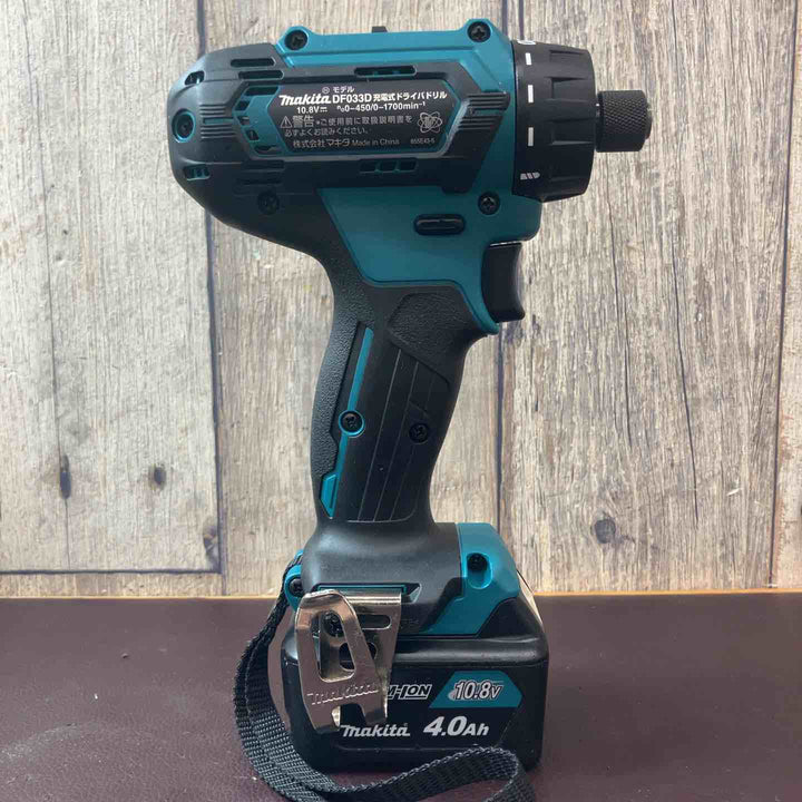【中古品】★マキタ(makita) コードレスドリルドライバー DF033DZ バッテリー1個・充電器付【東大和店】
