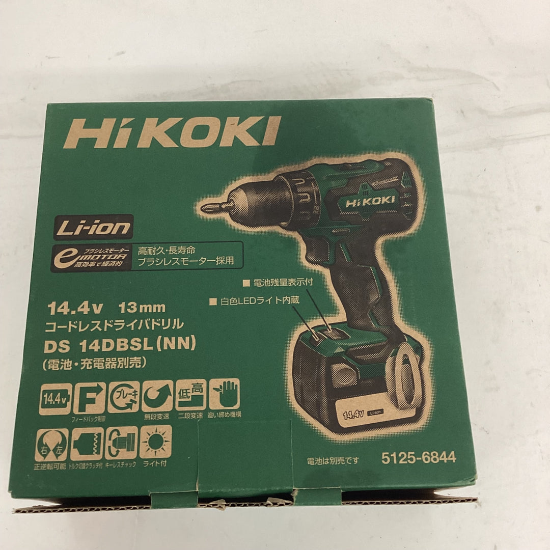 ★ハイコーキ(HIKOKI ※旧:日立工機) コードレスドリルドライバー DS14DBSL(NN) 本体のみ【狭山】
