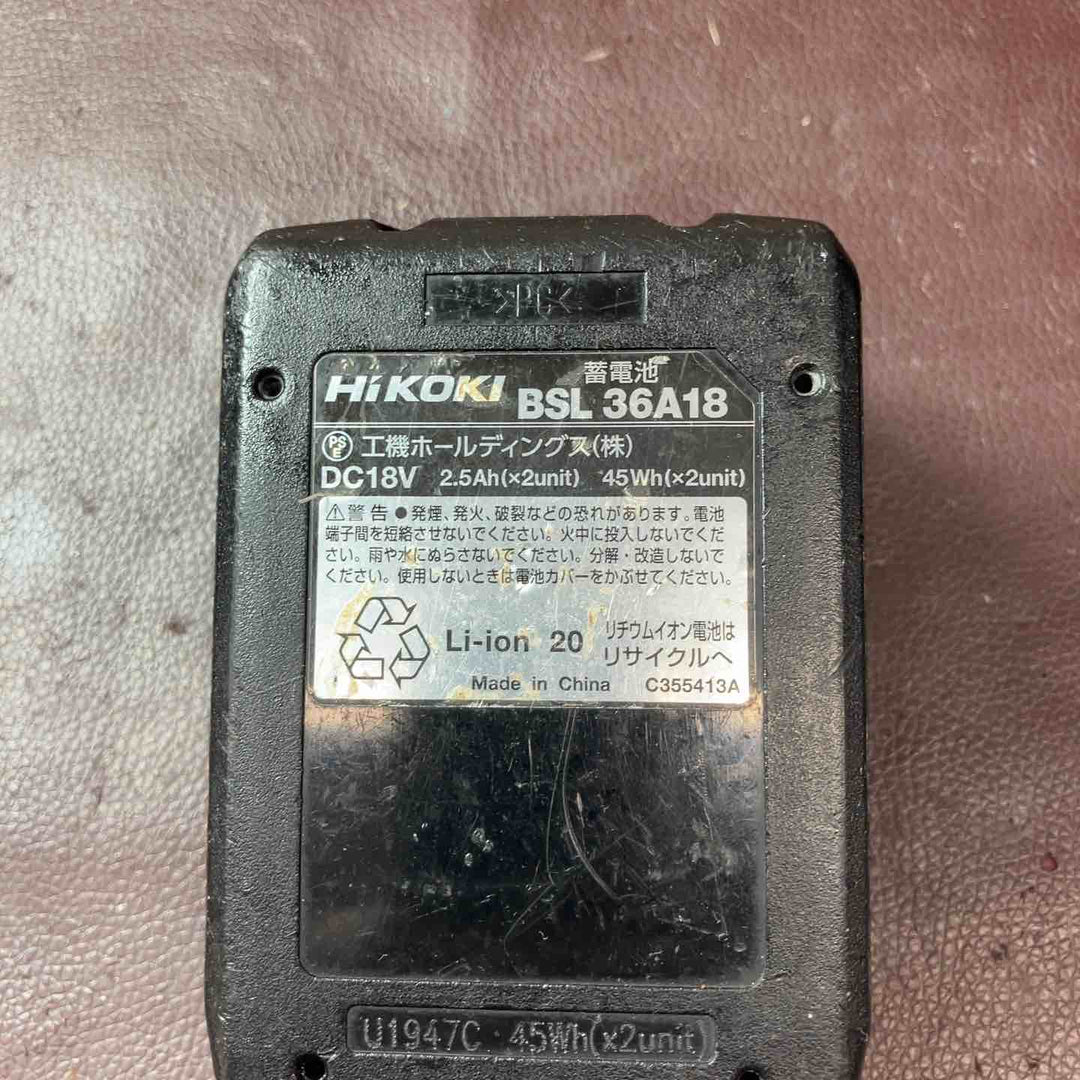【中古品】 ハイコーキ(HIKOKI ※旧:日立工機) コードレスインパクトドライバー WH36DA(NNBY) 【東大和店】