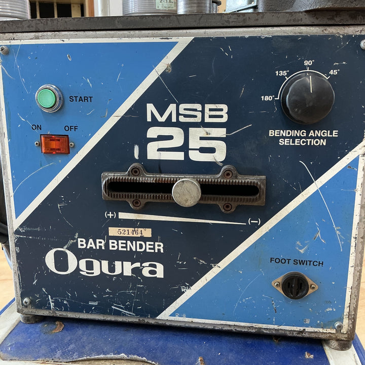 【店頭受取り限定】◇Ogura オグラ バーベンダー 可搬用鉄筋曲げ機 MSB-25【電材館越谷店】
