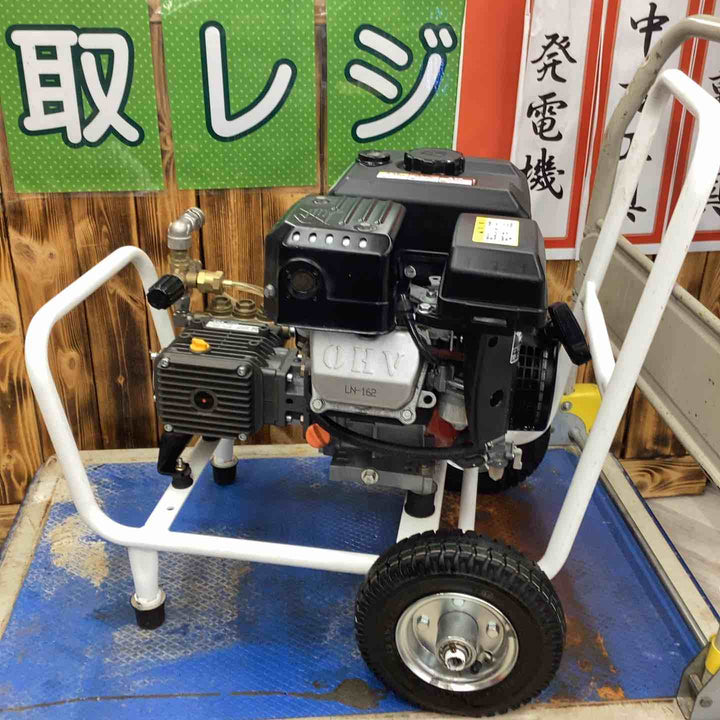 【店頭受取り限定】トハン　TOHAN 高圧洗浄機　TJ-1513RO　30ｍ高圧ホースリール　ホース各種　ガン2丁14MPaしか上がらず【越谷店】