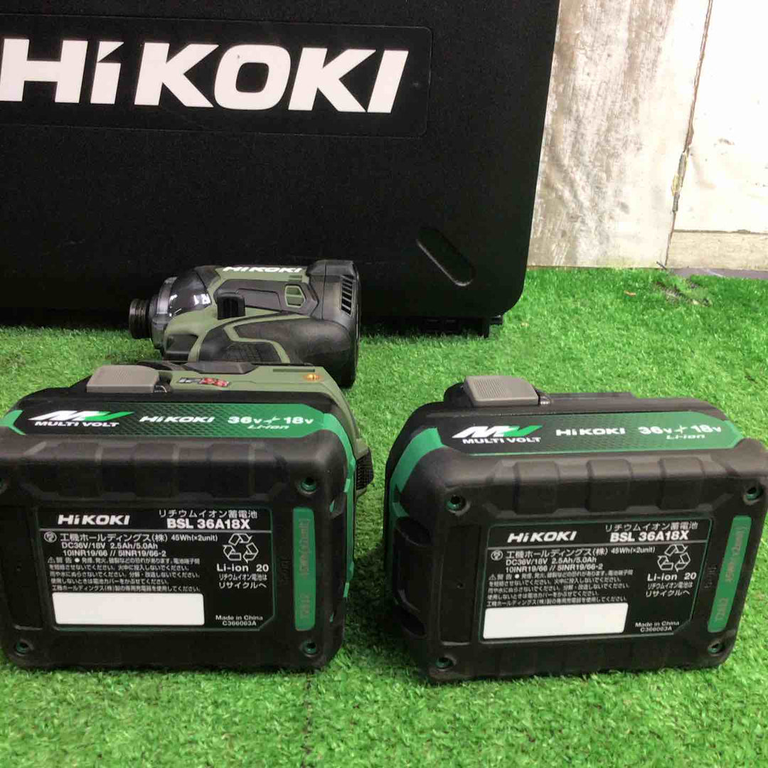★ハイコーキ(HIKOKI ※旧:日立工機) コードレスインパクトドライバー WH36DC(2XPSZ)(G)【町田店】