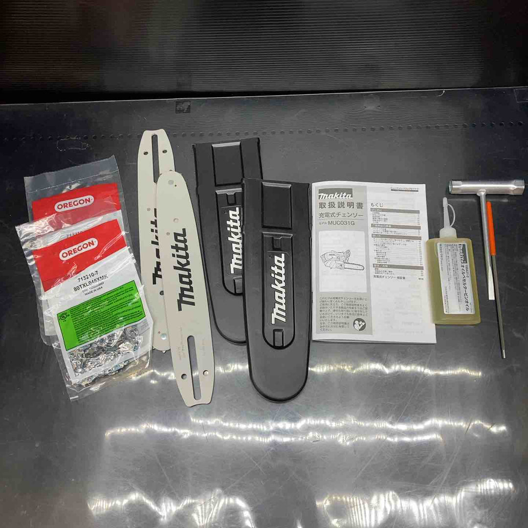 【未使用品】マキタ(makita) コードレスチェンソー MUC031GZR2 250mmガイドバー2個付き【川越店】