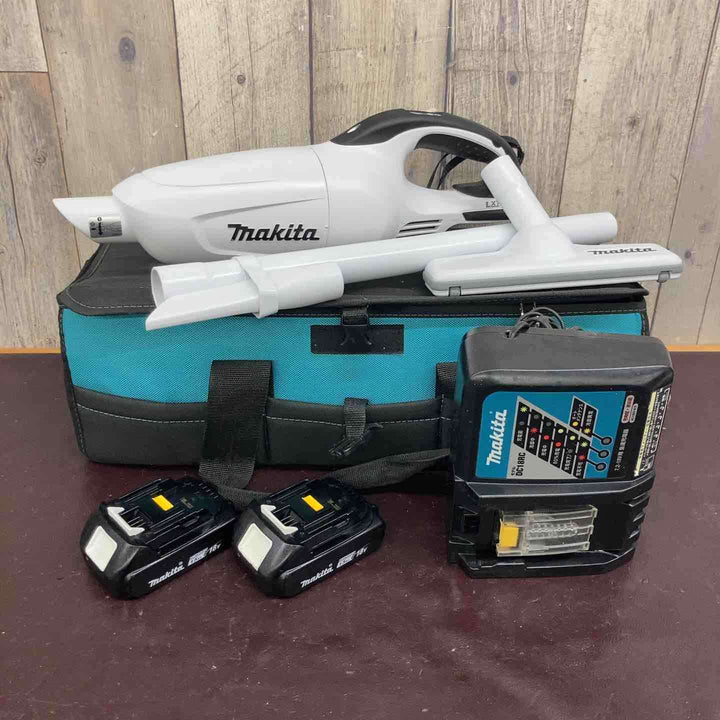 【中古品】マキタ(makita) コードレスクリーナー CL181FDRFW 18V1.5Ahバッテリー2個・充電器付属【東大和店】