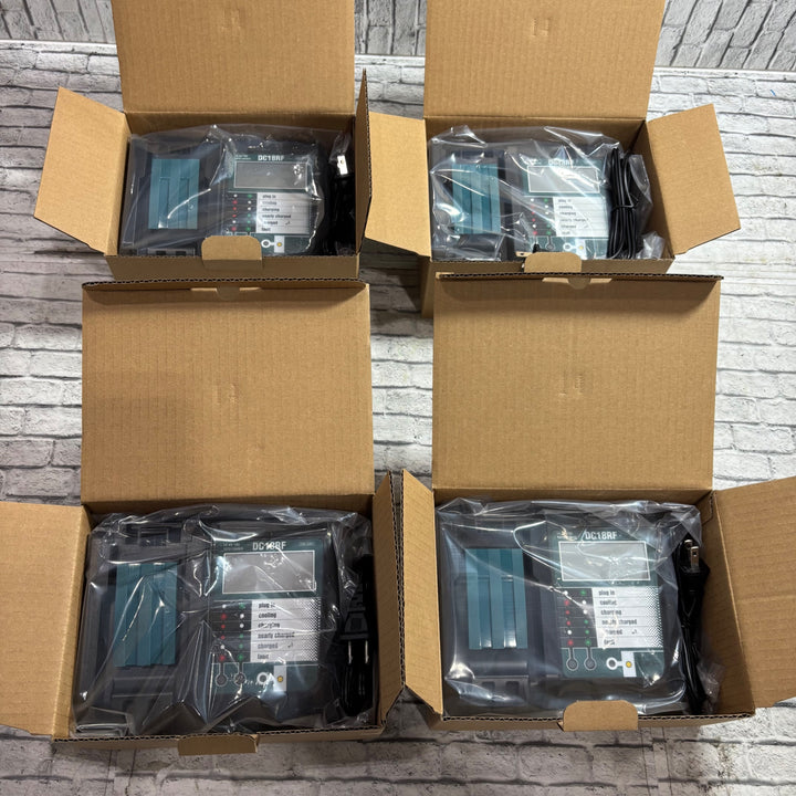 Mrupoo 互換品 リチウムイオンバッテリ用充電器 DC18RF マキタ 14.4V 18V 保証無し 4台セット【川口店】