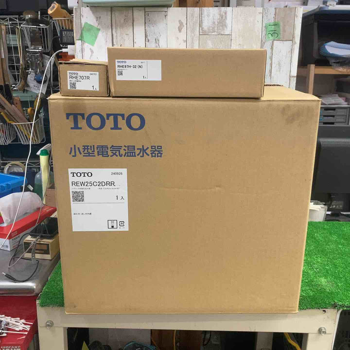 【店頭受取り限定】TOTO 小型電気温水器 湯ぽっと REW25C2DRR 2024年製 約25L 付属品完品【町田店】