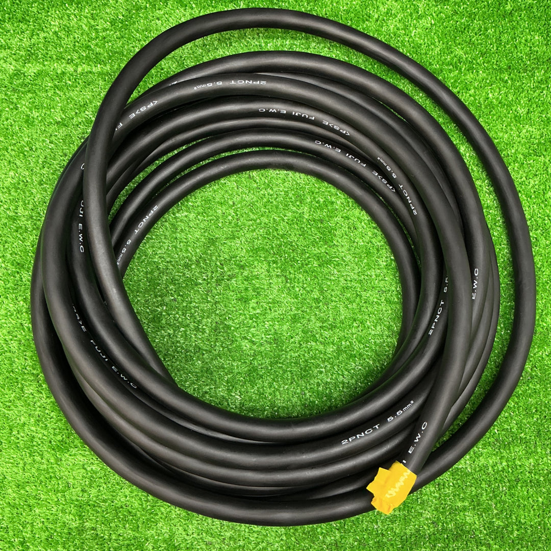 富士電線  2種EPゴム絶縁クロロプレンゴムキャブタイヤケーブル 5.5m㎡ 3心  2PNCT5.5SQ×3C　重さ：3.95kg【電材館越谷店】
