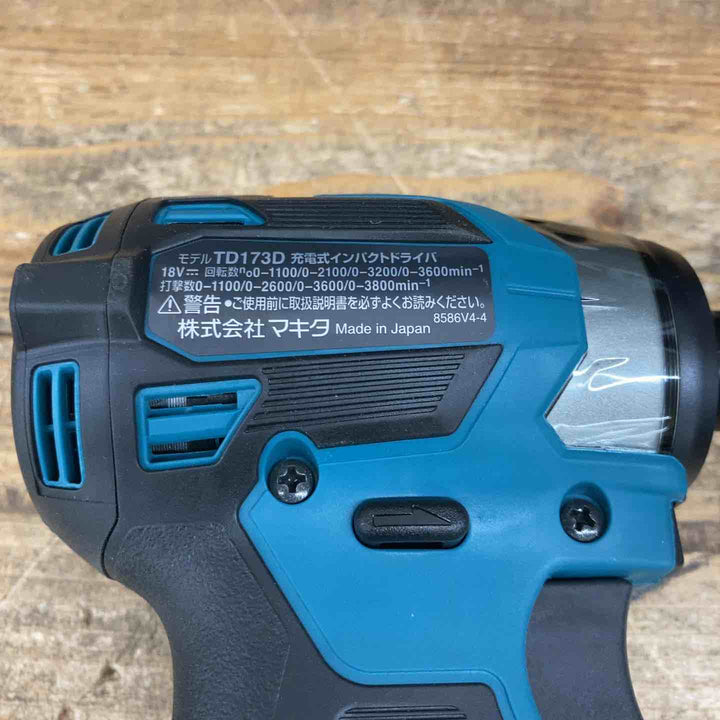 【未使用店頭展示品】 マキタ(makita) 18V コードレスインパクトドライバー TD173DX 充電器無し セット品 【東大和店】