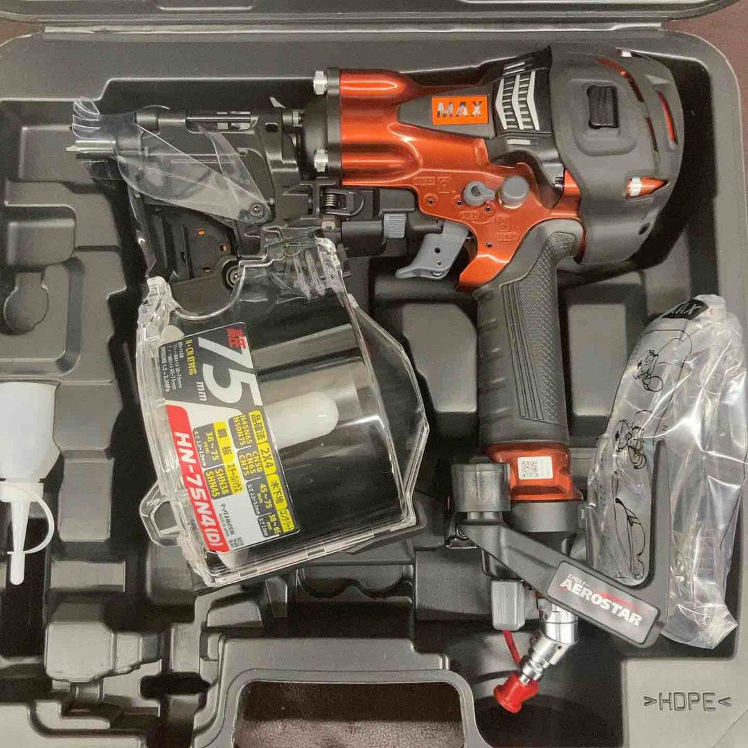 【未使用(店頭展示品)】 マックス(MAX) 高圧エア釘打ち機 HN-75N4(D)-R 【東大和店】