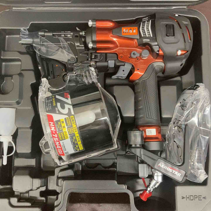【未使用(店頭展示品)】 マックス(MAX) 高圧エア釘打ち機 HN-75N4(D)-R 【東大和店】