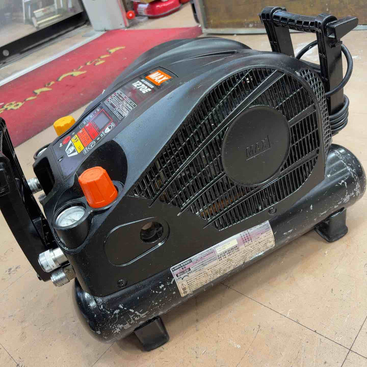 ★マックス(MAX) エアコンプレッサー AK-HL1270E_ブラック 建築 建設 常圧 高圧 一般圧 4口 充填 【草加店】