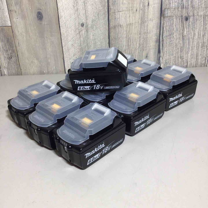 【未使用品】 純正 マキタ makita リチウムイオンバッテリー 18V/6.0Ah BL1860B 10個 バッテリー 純正品 18V ※箱無し※【戸田店】