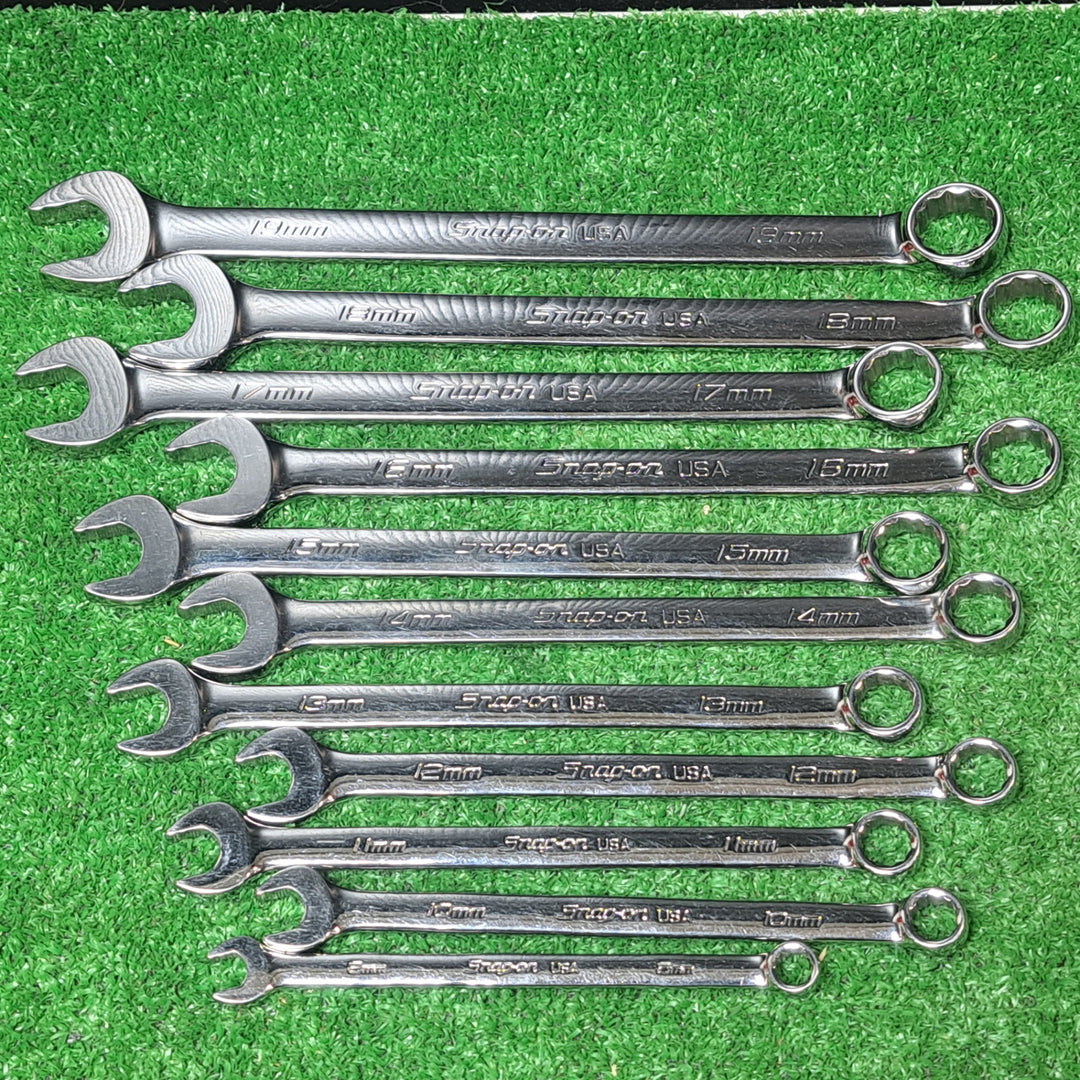 ★スナップオン(Snap-on) コンビネーションレンチ SOEXM710 ミリ 11本セット(８～１９ｍｍ)【岩槻店】