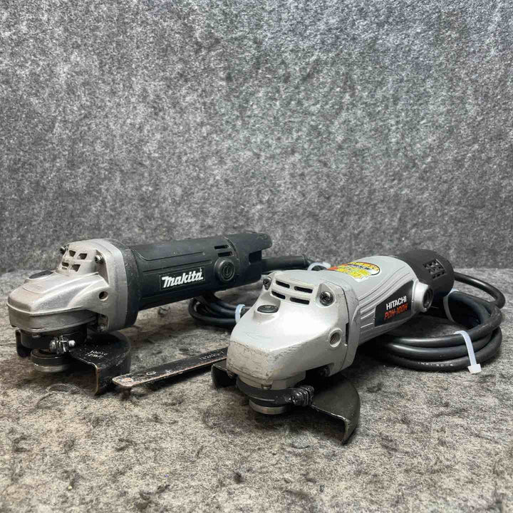 100mmグラインダー 2台まとめ マキタ 9539B&日立 PDH-100H サンダー 切断 研磨 【桶川店】