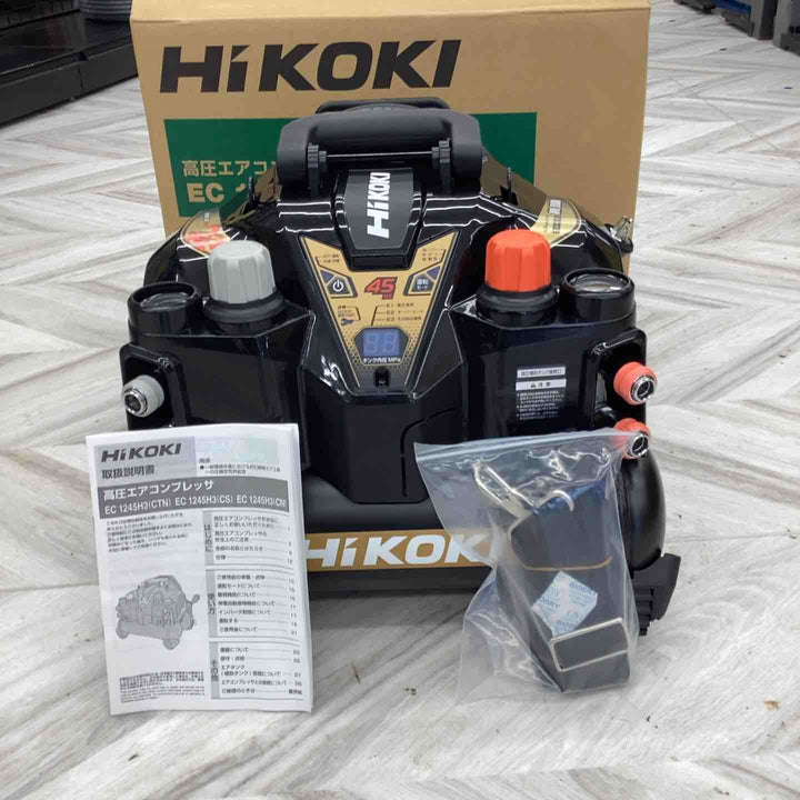 ★ハイコーキ(HIKOKI ※旧:日立工機) 高圧エアコンプレッサ EC1245H3(CTN)【草加店】