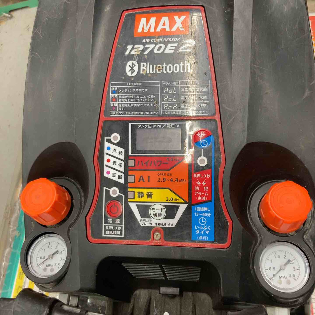 ★マックス(MAX) エアコンプレッサー AK-HH1270E2_ブラック【戸田店】
