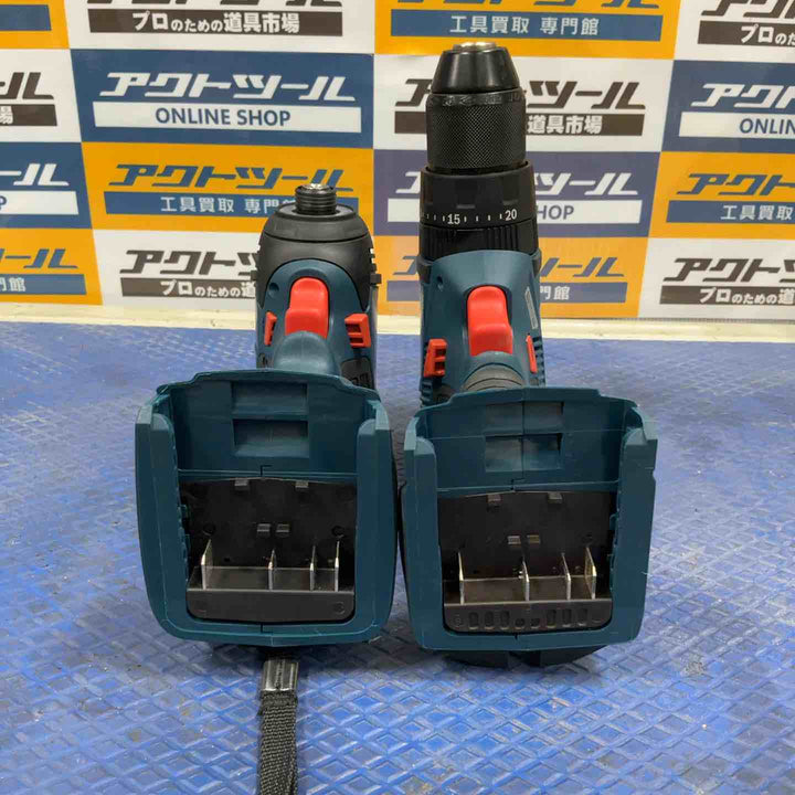 ◇ボッシュ(BOSCH) コードレスインパクトドライバー(GDR18V-200H) + コードレス振動ドライバードリル(GSB18V-55) コンボキット GDR18V200GSBN 青【草加店】