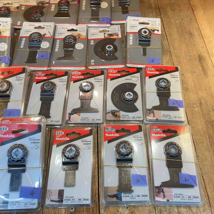 【未使用品】マルチツール替刃(マキタ、ボッシュ、ゼットソー) 種類豊富  計70個まとめ【所沢店】