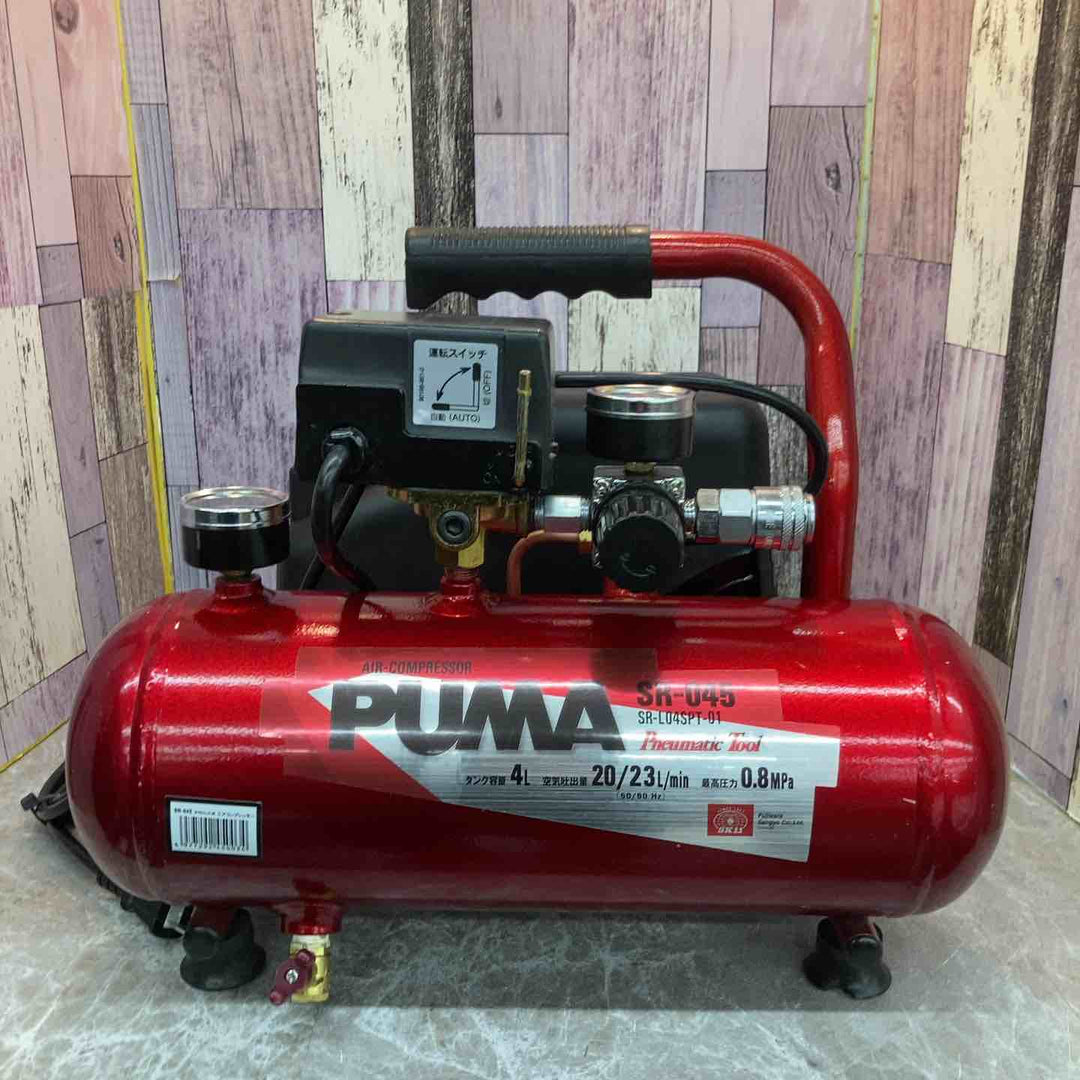 【中古品】藤原産業 SK11 オイルレス エアーコンプレッサー SR-045 タンク容量 4L SR-L04SPT-01【八潮店】