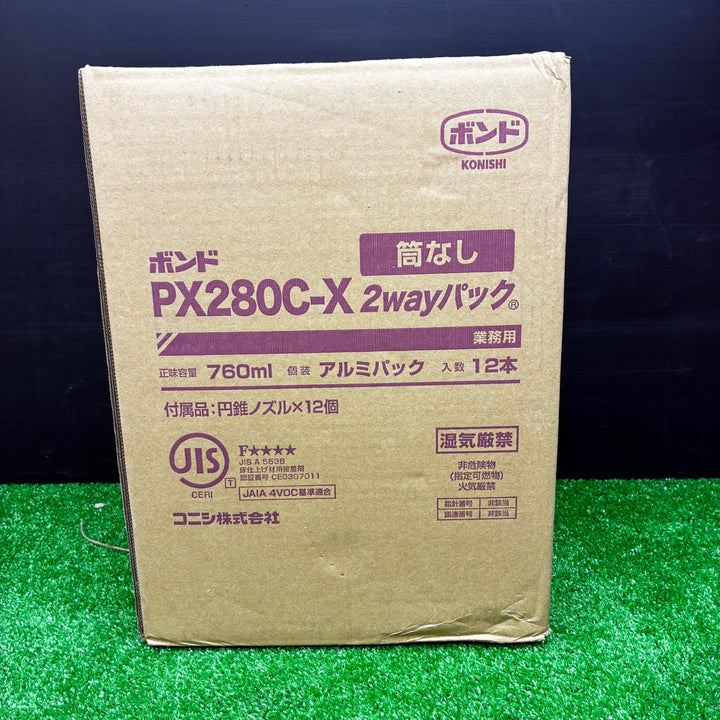 コニシ 木質床材接着剤2wayパック 1個(760mL×12個) PX280C-X【電材館越谷店】