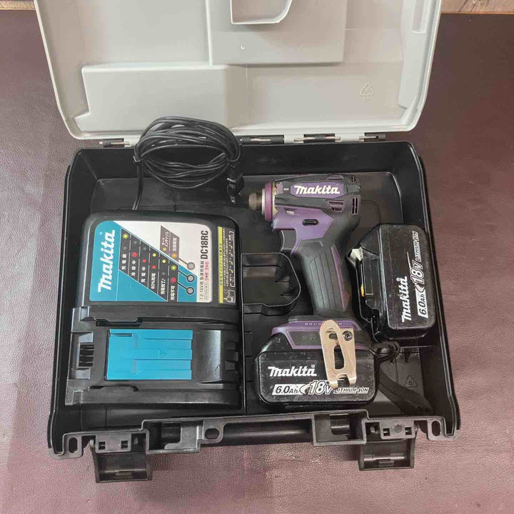 【中古品】 マキタ(makita) 18V コードレスインパクトドライバー TD172DGXAP フルセット 人気色パープル/紫 【東大和店】