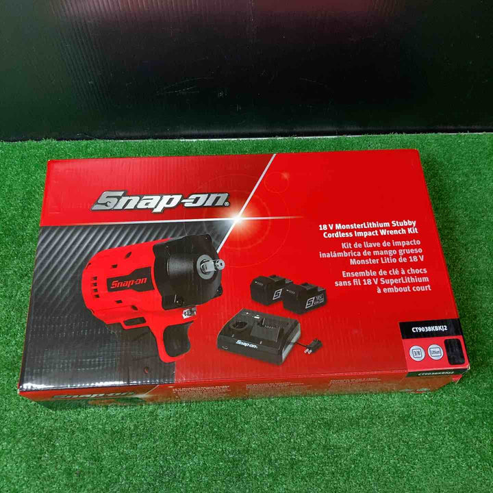 スナップオン(/Snap-on コードレスインパクトレンチ CT9038KBKJ2 ブラック ※外箱にスレや傷みあり【岩槻店】