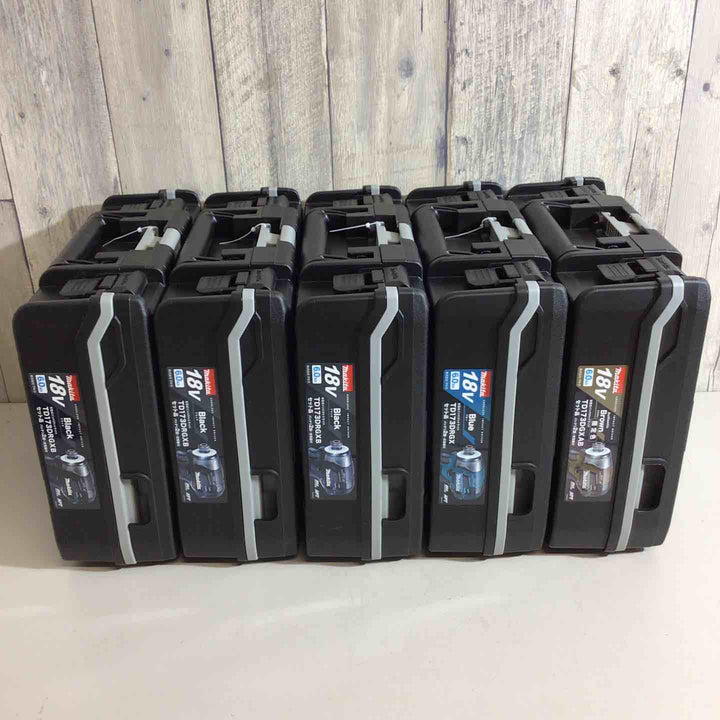 【未使用品】マキタ(makita) コードレスインパクトドライバー TD173DRGX TD173DRGXB TD173DGXAB 5台セット 青 ブルー 黒 ブラック 茶色 ブラウン 限定色【戸田店】