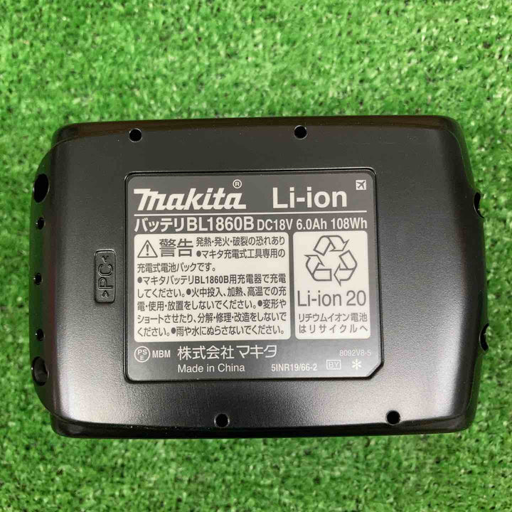 【未使用品】 マキタ/makita リチウムイオンバッテリー 18V/6.0Ah BL1860B 【鴻巣店】