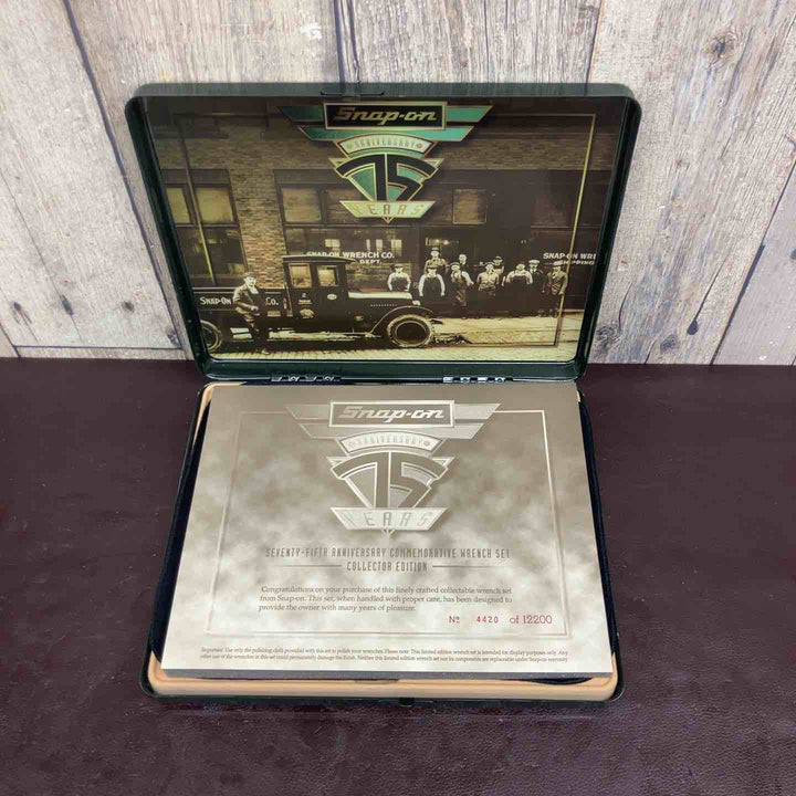 【中古美品】Snap-on(スナップオン) 75周年記念限定コンビレンチセット OEX705BANVX(PAK202660) インチサイズ【東大和店】