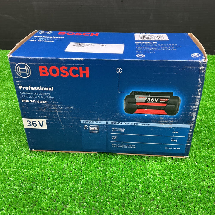【未使用品】Bosch Professional(ボッシュ) 36V6.0Ahリチウムイオンバッテリー GBA36V6.0Ah【電材館越谷店】