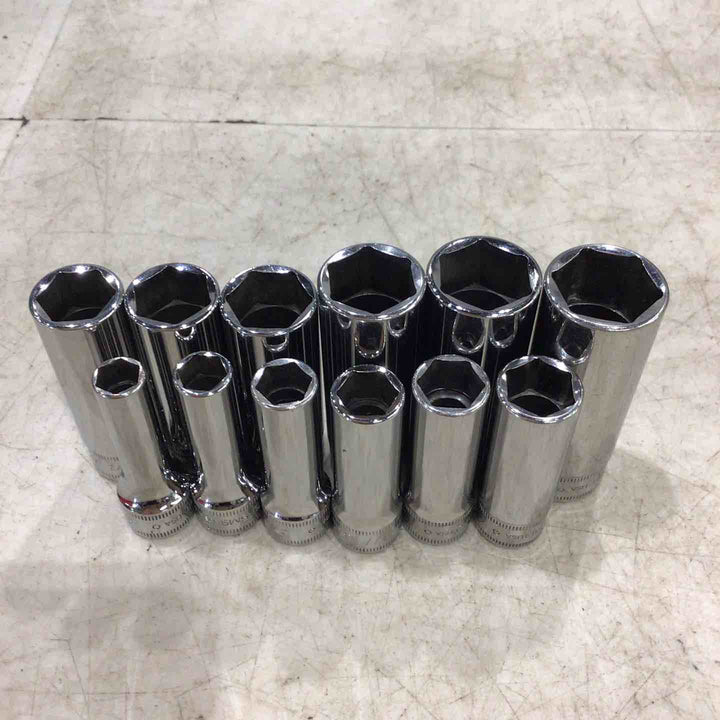 スナップオン(Snap-on) 3/8フランクドライブエクストラ(FDX)ディープソケット12点セット 212YSFSMY 【川口店】