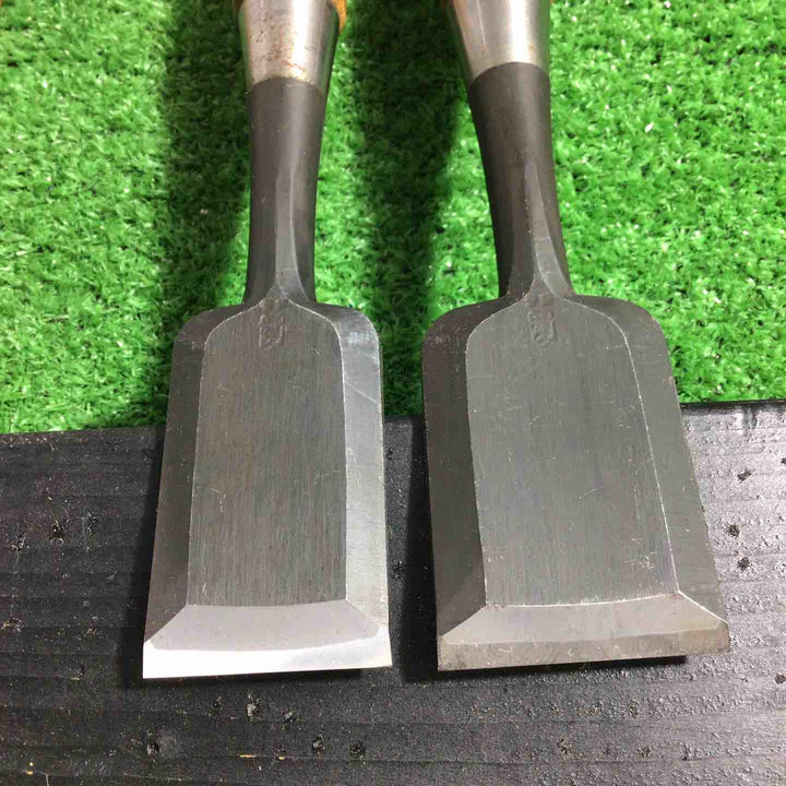 清久作 追入鑿8本組 赤樫柄 収納袋付属 ※6mm、12mm欠品しています 【川口店】