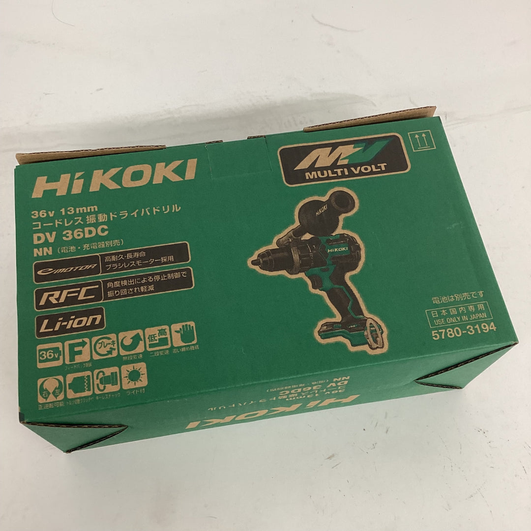 ◇ハイコーキ(HIKOKI ※旧:日立工機) コードレス振動ドリルドライバー DV36DC(NN)【狭山】