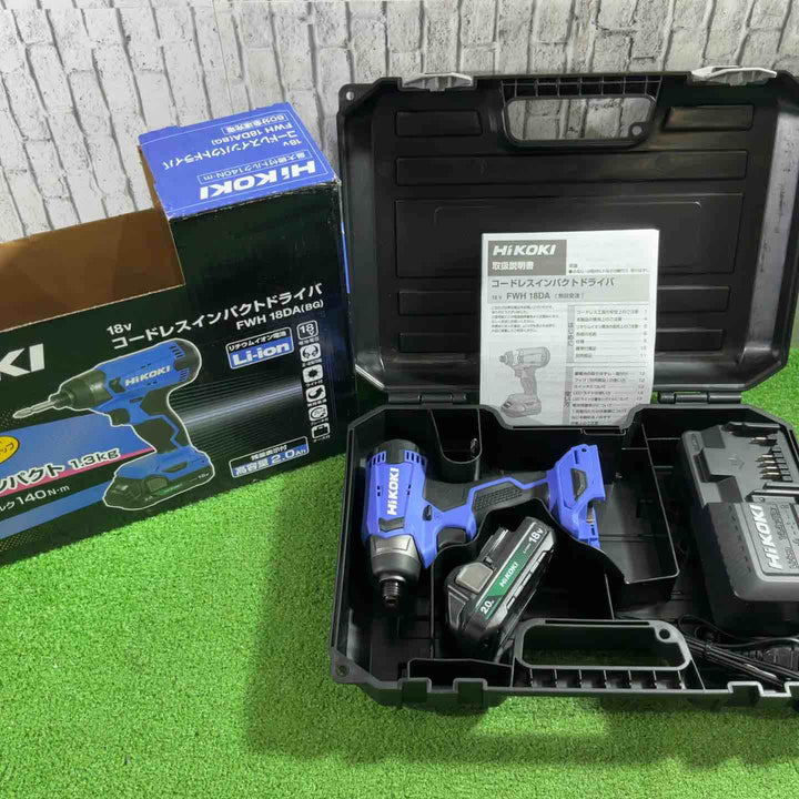 ◇ハイコーキ(HIKOKI ※旧:日立工機) コードレスインパクトドライバ  FWH18DA(BG) フルセット 動作確認済【川口店】