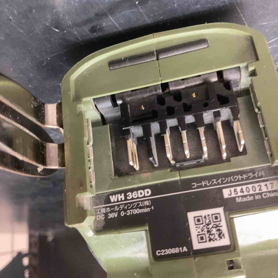 【中古品】ハイコーキ(HIKOKI ※旧:日立工機) コードレスインパクトドライバ WH36DD(NNG) 動作確認済み【川越店】