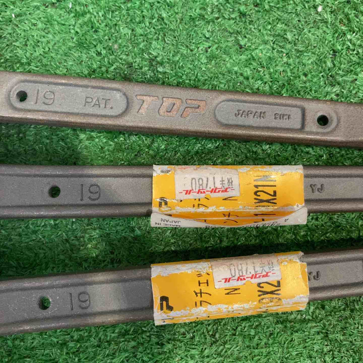 TOP ラチェットレンチ 19×21 バール付き シノ付き 5個セット【町田店】