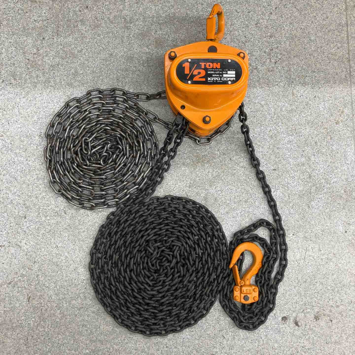 【中古品】キトー(KITO) マイティ M3形 チェーンブロック 1/2  0.5t【八潮店】