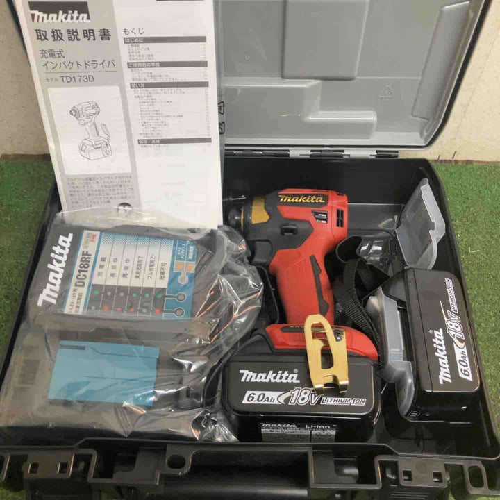 ★マキタ(makita) コードレスインパクトドライバー TD173DGXPR LXT20周年記念限定カラー プレミアムレッド【町田店】