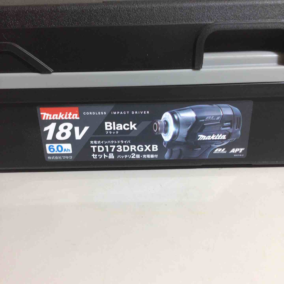 【未使用品】マキタmakita コードレス インパクトドライバー TD173DRGXB インパクト フルセット ブラック 黒 純正 充電式 18V 【戸田店】