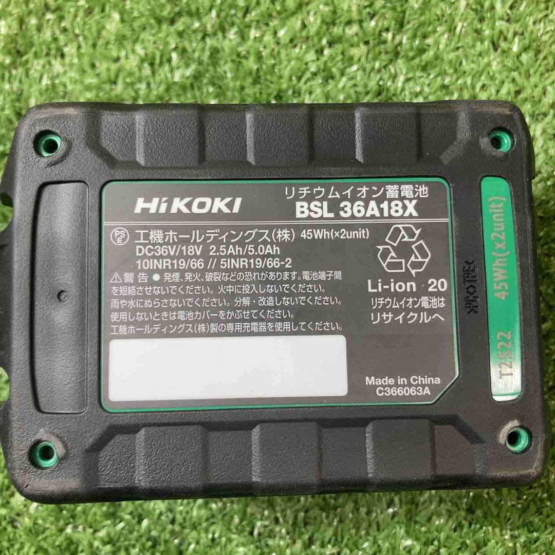 【未使用品】★ハイコーキ(HIKOKI ※旧:日立工機) リチウムイオンバッテリー 36V/2.5Ah BSL36A18X計3点セット【川崎店】