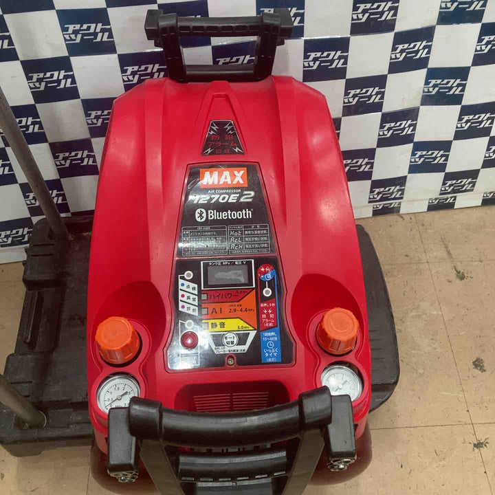 ★マックス(MAX) エアコンプレッサー AK-HH1270E2_レッド【草加店】